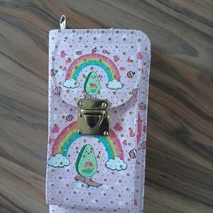 Pink Avocado Rainbow Wallet